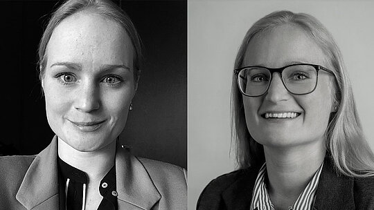 billede af amalie korning wedege fra danske bank, og hendes tvillingesøster Kristina Korning Wedge