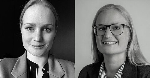 billede af amalie korning wedege fra danske bank, og hendes tvillingesøster Kristina Korning Wedge